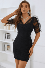 Mavise Lace Up Mini Bandage Dress Ins Street