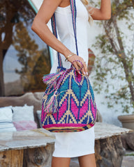 Lost At Sea Raffia Bucket Bag Ins Street