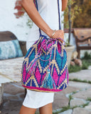 Lost At Sea Raffia Bucket Bag Ins Street