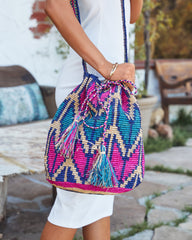 Lost At Sea Raffia Bucket Bag Ins Street