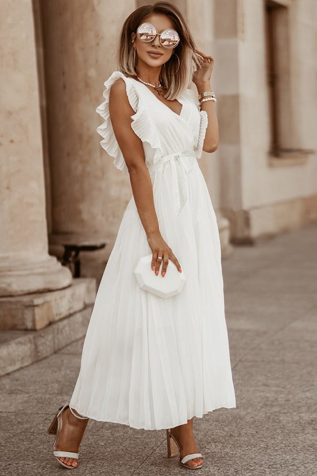 Pleated Maxi Dress Ins Street