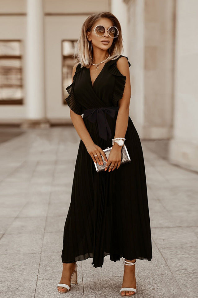 Pleated Maxi Dress Ins Street