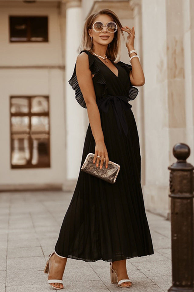 Pleated Maxi Dress Ins Street