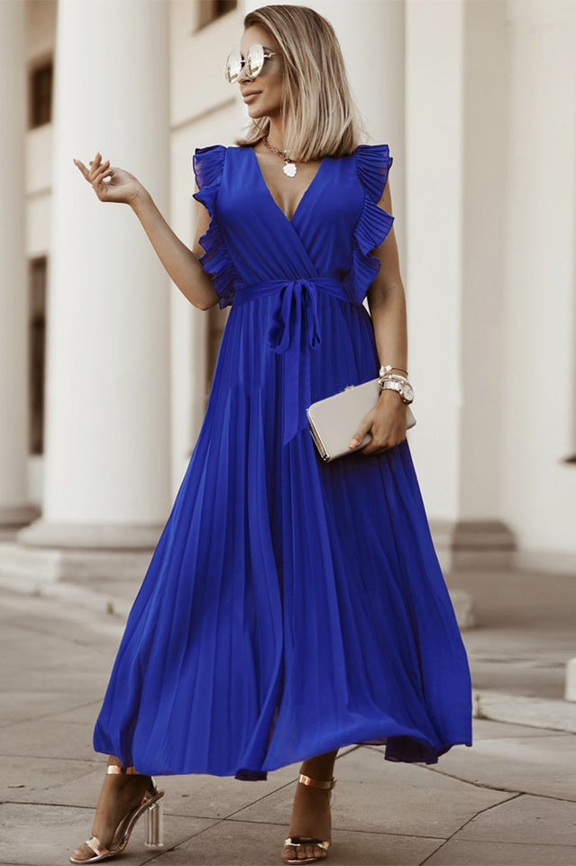 Pleated Maxi Dress Ins Street