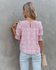 Levant Smocked Textured Blouse Ins Street