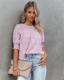 Levant Smocked Textured Blouse Ins Street