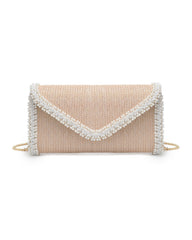 Lillia Woven Beaded Crossbody Clutch - Natural Ins Street