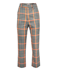 Londyn Pocketed High Rise Plaid Trousers Ins Street