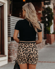 Lorenza Leopard Mini Skirt Ins Street