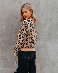 Lorenza Pocketed Button Front Leopard Cardigan Ins Street