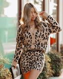 Lorenza Leopard Mini Skirt Ins Street