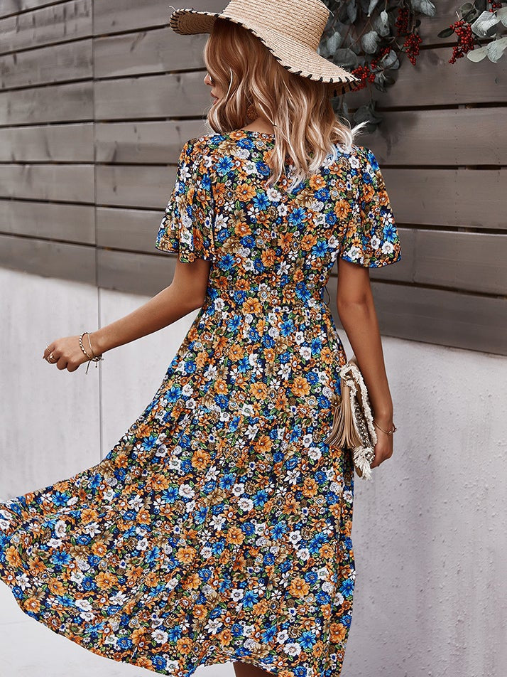 Small floral craft long dress 2023-03-14 InsStreet