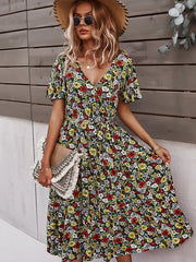 Small floral craft long dress 2023-03-14 InsStreet