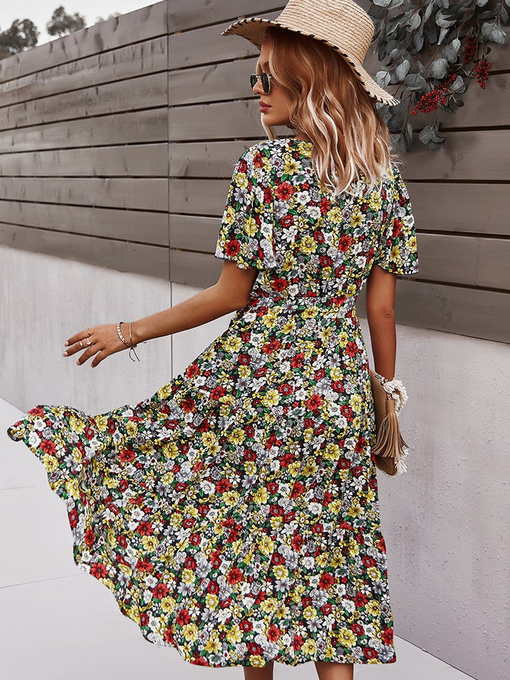 Small floral craft long dress 2023-03-14 InsStreet