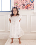 Mini - Hart Cotton Eyelet Babydoll Dress Ins Street