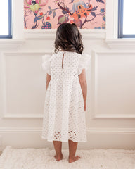 Mini - Hart Cotton Eyelet Babydoll Dress Ins Street