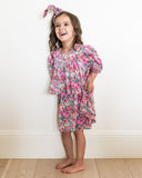 Mini - Layton Floral Puff Sleeve Tiered Dress Ins Street