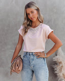 My Girl Cotton Embellished Top Ins Street