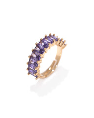 Maci Baguette Ring - Purple Ins Street