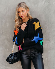 Made Of Stars Knit Sweater - Black Ins Street