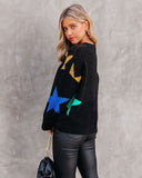 Made Of Stars Knit Sweater - Black Ins Street