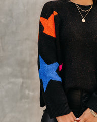 Made Of Stars Knit Sweater - Black Ins Street