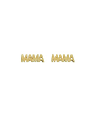 Mama Gold Stud Earrings Ins Street