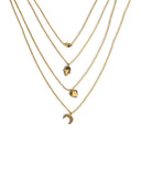 MARRIN COSTELLO - Good Luck Gold Layered Necklace Ins Street
