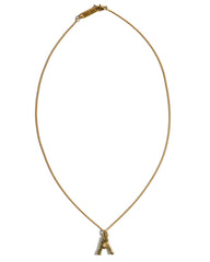 Marrin Costello - Bamboo Initial Pendant Necklace Ins Street