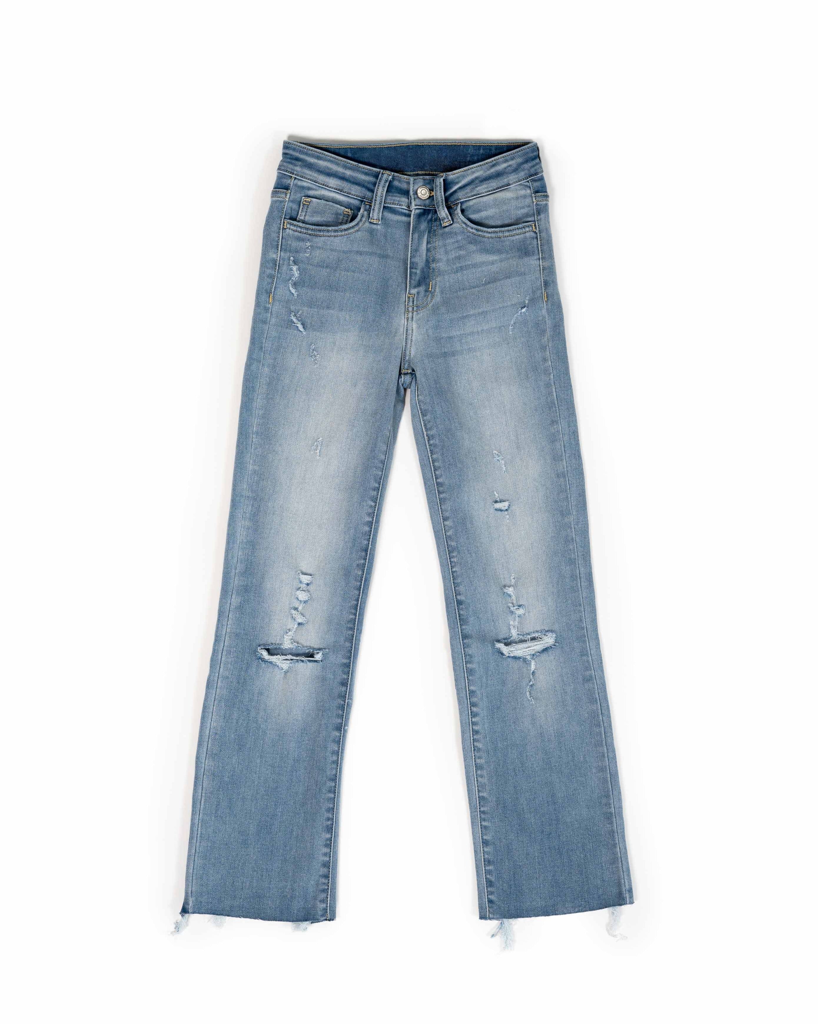 PREORDER - Mcguire High Rise Distressed Denim Ins Street