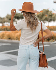 Mekhi Mock Neck Knit Crop Top - Ivory Ins Street