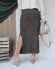 Miley Knit Midi Skirt - Olive Ins Street