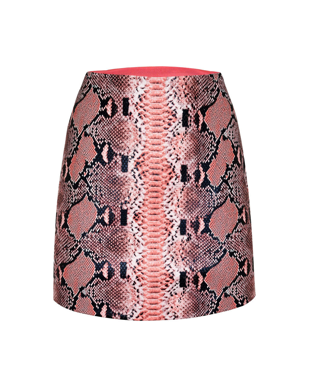 Nyomi Snake Print Embossed Mini Skirt Ins Street