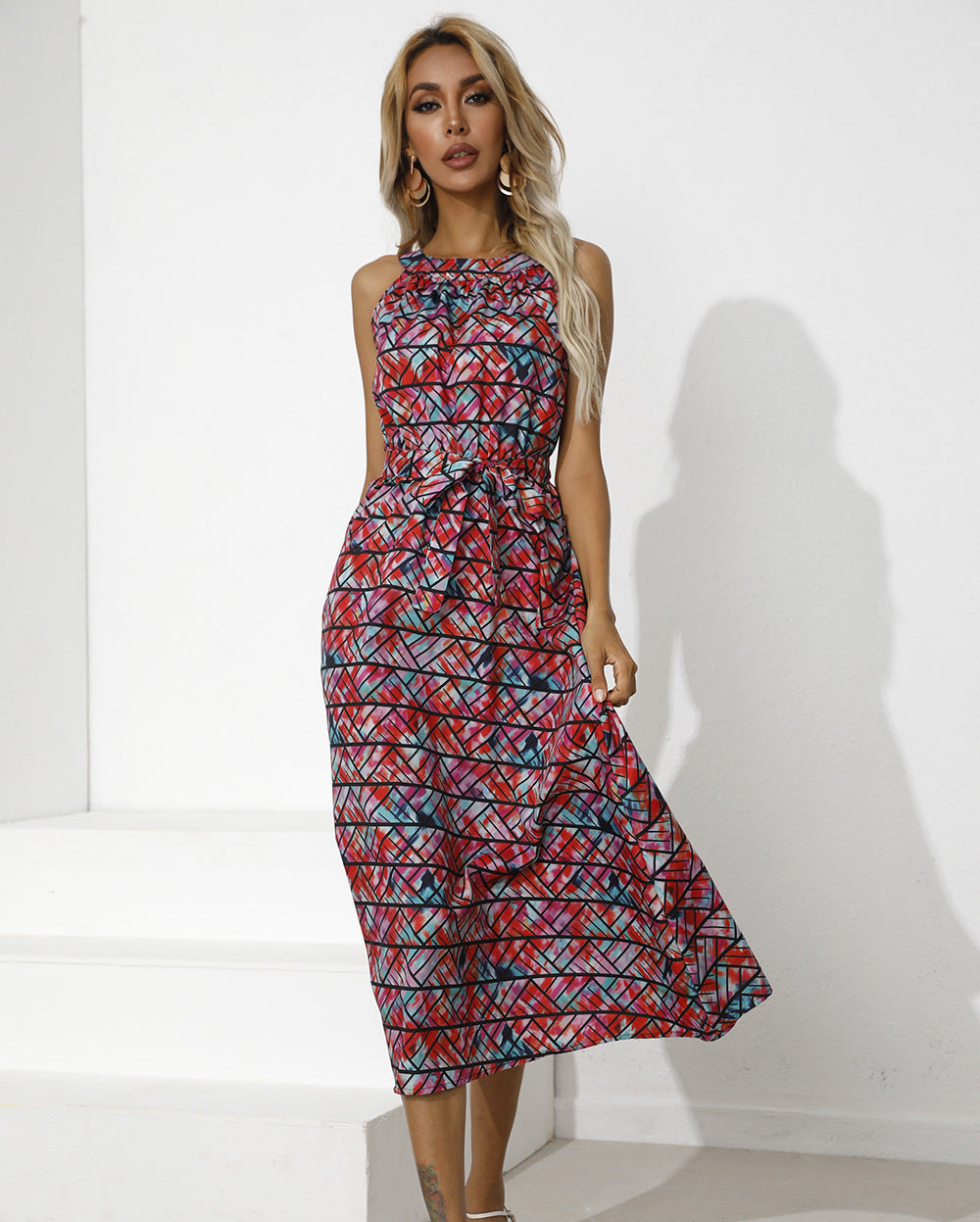 Klair Floral Smocked Maxi Dress Ins Street