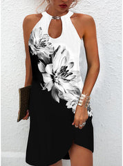 Imagination Floral Tank Dress - Ivory Ins Street