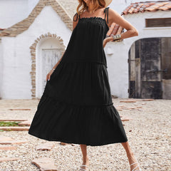 Young Love Ruffle Maxi Dress - Black Ins Street