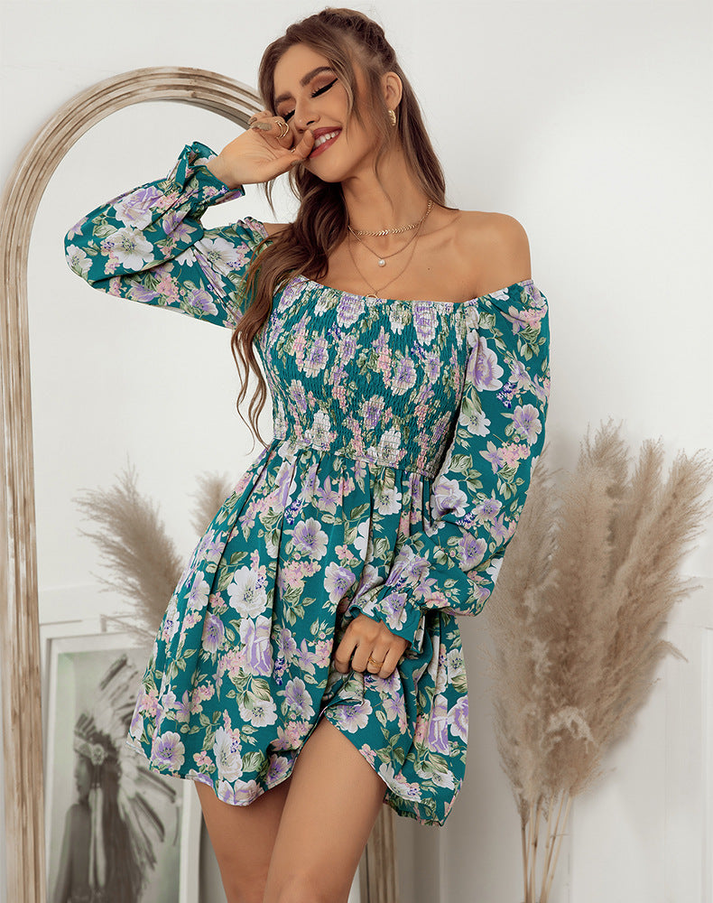 Oh She Glows Floral Ruched Mini Dress Ins Street