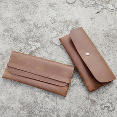 Simple cowhide wallet mobile phone glasses bag 2023-03-14 InsStreet