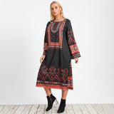 Clear The Air Cotton + Linen Embroidered Dress - FINAL SALE ENDL-001