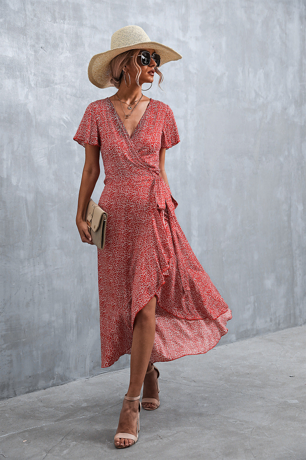 Knox Paisley High Low Ruffle Maxi Dress - FINAL SALE Ins Street