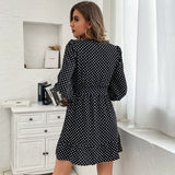 Sareena Printed Wrap Dress - Blue Multi ACOA-001