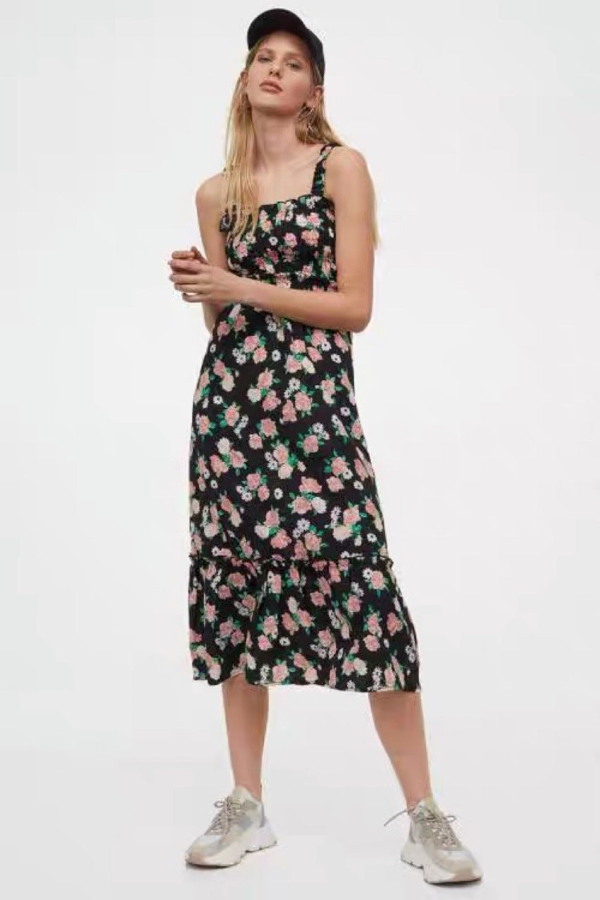 Charmaine Floral Halter Midi Dress - FINAL SALE Ins Street