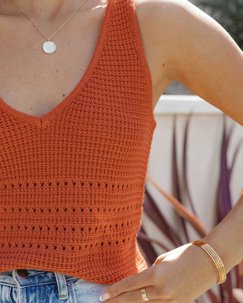 Are We There Yet Knit Tank - Bright Orange - FINAL SALE InsStreet