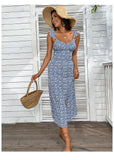 Alvena Floral Relaxed Midi Dress - FINAL SALE INT-001