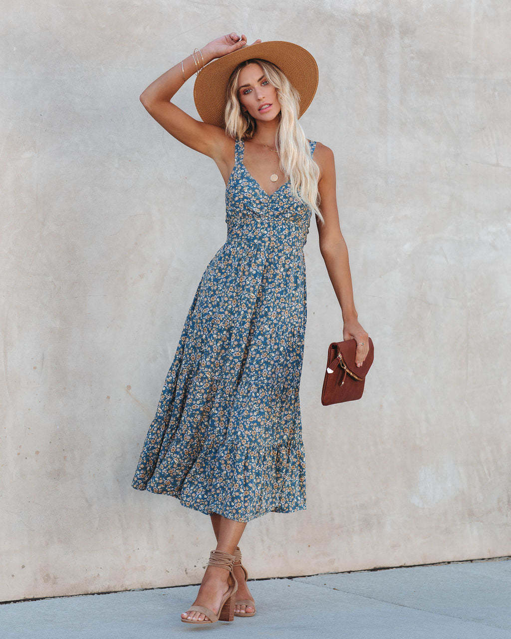 Time Spent Lace Up Paisley Maxi Dress Lovestitch