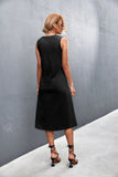 Laken Modal Blend Sleeveless Midi Dress - Faded Black Ins Street