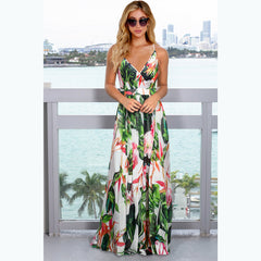 Palmetto Tassel Tie Maxi Dress Ins Street