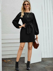 Elevated Casual Sweatshirt Tie Dress Ins Street