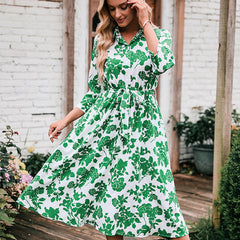 Sedra Paisley Boho Maxi Dress - Green Ins Street