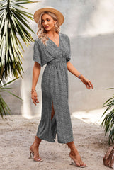 Woodloch Adjustable Printed Kimono Maxi Dress Ins Street